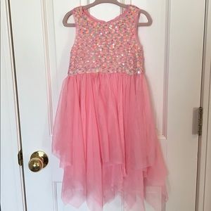 Rainbow Sparkly Pink Dress